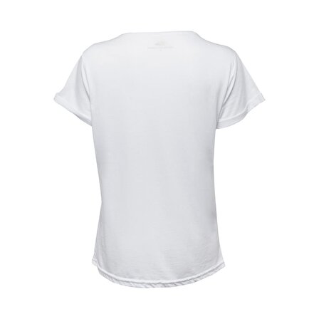 Biggdesign Faces Happy Kadın T-Shirt Beyaz-S
