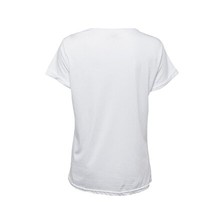 Anemoss Denizci Kız Kadın T-Shirt Beyaz-L