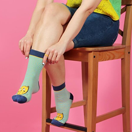 Biggdesign Cats Kadın 5'li Kısa Çorap Seti