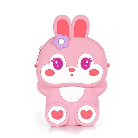 Ogi Mogi Toys Silikon Pembe Tavşan Omuz Çantası