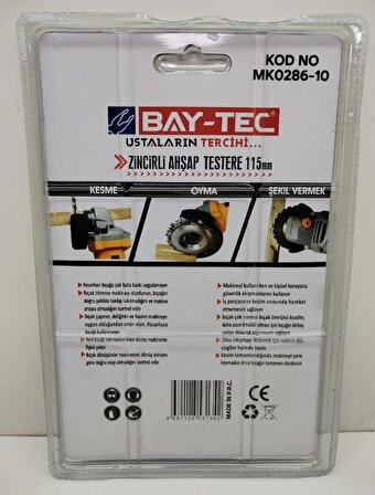 Bay-Tec Zincirli Ahşap Testere 115 mm MK0286-10