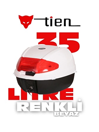 Tien 35 Litre Beyaz Renkli Motorsiklet Çantası