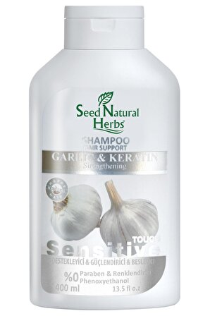 Seed Natural Herbs Sarımsaklı Ve Keratinli Şampuan 400 Ml