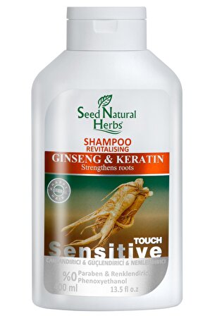 Seed Natural Herbs Ginseng & Keratin Şampuan 400 ml