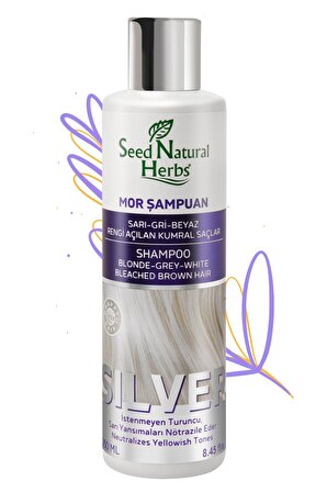 Seed Natural Herbs Turunculaşma Karşıtı Mor Şampuan 250 ML