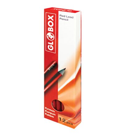 Globox Kırmızı Kopya Kalem 12'li Kutu