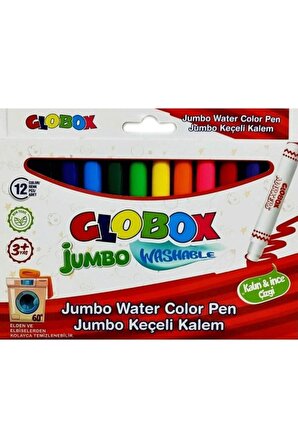 Jumbo Keçeli Kalem Seti 12 Renk