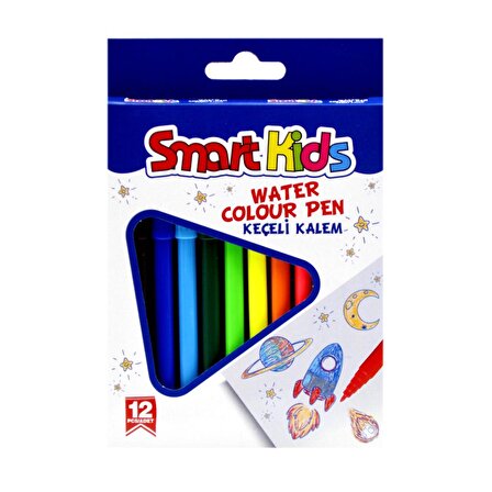Smart Kids Keçeli Kalem 12 Renk