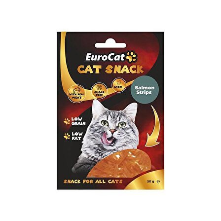 EuroCat Cat Snack Nane - Somonlu Granül Yetişkin Kedi Ödülü 50 g 