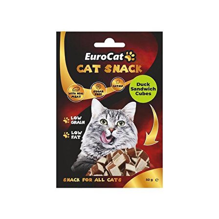 EuroCat Cat Snack Nane - Ördekli Granül Yetişkin Kedi Ödülü 50 g 
