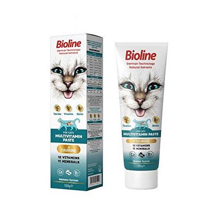 Bioline Multivitamin Paste Cat Kedi Macun100 Gr