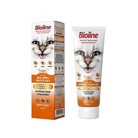 Bioline Bio-Zinc Paste Cat Biotin ve Çinko 100 Gr
