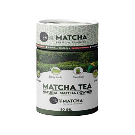 Matcha Premium Japanese Matcha Tozu Natural Powder Maça Çayı 50GR