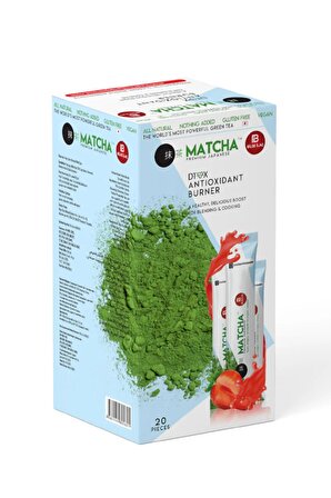 Matcha Premium Japanese Detox Çayı+ Aserola Ekstresi Içeren Karışık Tozu 