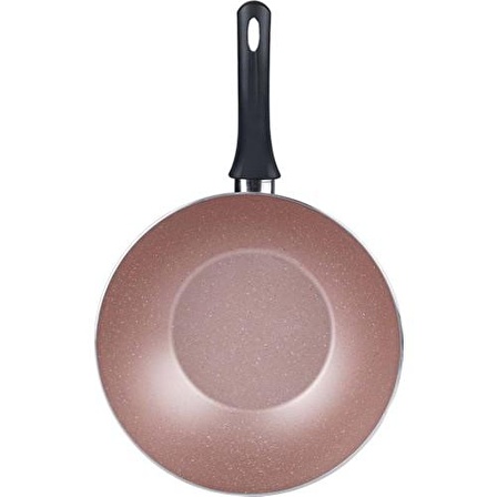 Acar Damla 24 cm Pembe Wok Tava XCM-21-0259/12