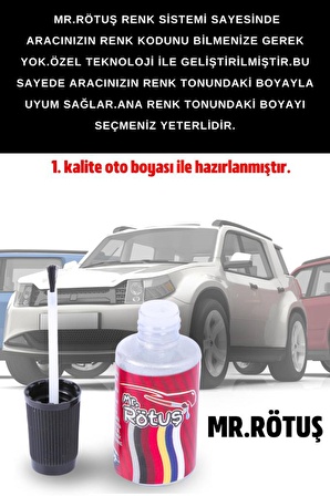 Unique Fiat 612L Mistik Gri Uyumlu Suya Dayanıklı Çizik Taş Izi Giderici Onarıcı Oto Rötuş Boyası