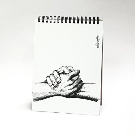 İstisna 14*20 Beyaz Eskiz Defteri Eller Sketch Book 110gr 50 Yaprak