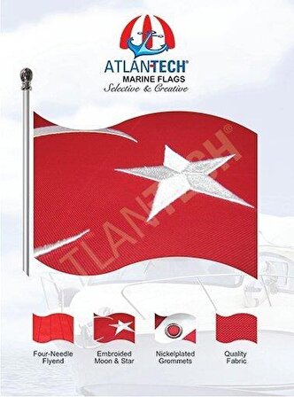 Marin Bayraklar Tr-marıne Flags Tr - Türk Bayrağı 70x105cm