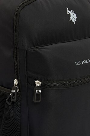 U.s. Polo Assn. Unisex Çok Gözlü Günlük Seyahat Okul Sırt Çantası Siyah PLCAN23218