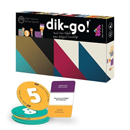 DİK-GO (Temel Dini Bilgiler) Dikkat ve Zeka Oyunu 5+ Yaş 8 Oyuncu