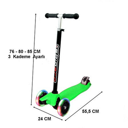 Can Toys Scooter Maxi Yeşil CN-254Y