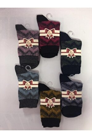 Kadın Yün Kışlık Çorap 6 Renk