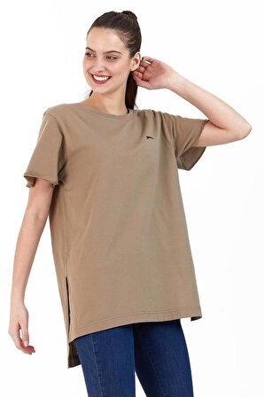 Merılyn Kadın T-shirt Bej Kadın Tişört Slazenger Bej Tişört 