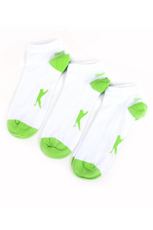 Slazenger JACKIE 3 lü Erkek Çorap Beyaz / Yeşil