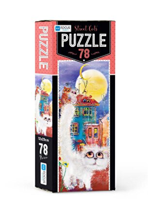 Blue Focus Street Cats 6+ Yaş Büyük Boy Puzzle 78 Parça