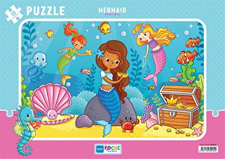 Blue Focus 30 Parça Puzzle - Deniz Kızı (Mermaid)