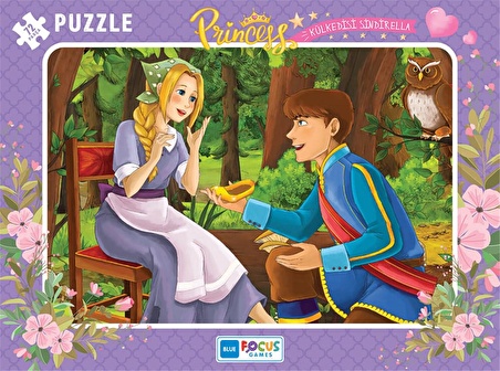 Blue Focus Princess 3+ Yaş Büyük Boy Puzzle 72 Parça