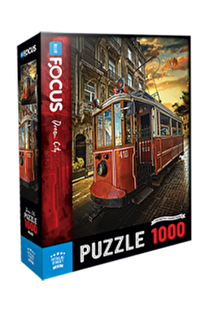 Blue Focus Şehir / Yapı 1000 Parça Yetişkin Puzzle
