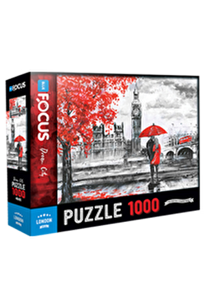 Blue Focus Şehir / Yapı 1000 Parça Yetişkin Puzzle