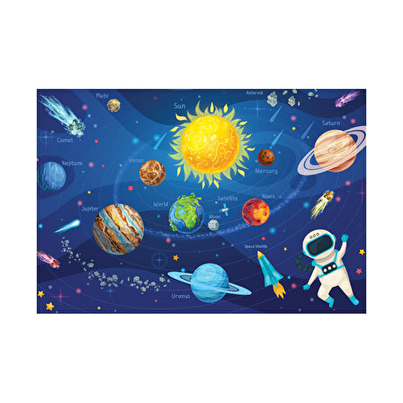 Blue Focus 100 Parça Puzzle Planets (Gezegenler)