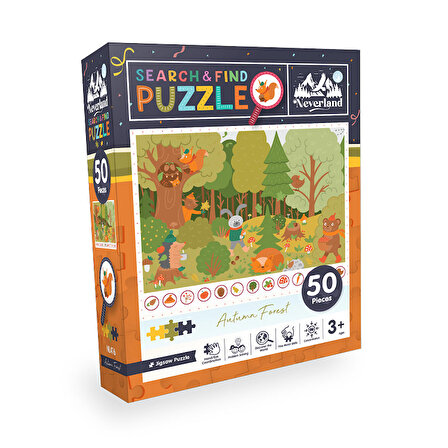 Neverland Sonbahar Ormanı 3+ Yaş Orta Boy Puzzle 50 Parça