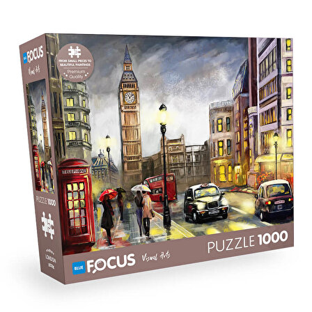 Blue Focus London 14+ Yaş Küçük Boy Puzzle 1000 Parça