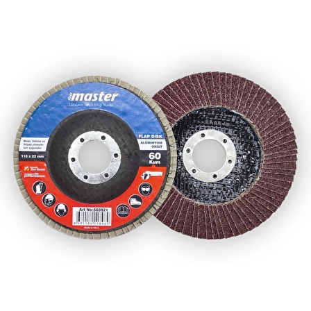 Master Flap Disk Zımpara 115mm 80 Kum, AO