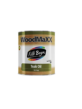 Filli Boya Woodmaxx Teak Oil Tik Yağı 0,75 Lt