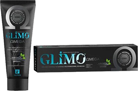 Glimo Omega Karbonlu Köpüksüz Doğal 20 ml Diş Macunu  (SKT:04/2023)