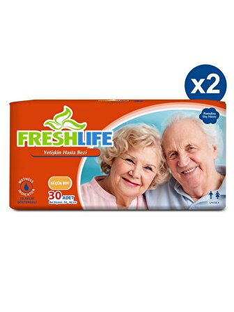 2'li Freshlife Small Yetişkin Hasta Bezi 30x2 (60 Adet)