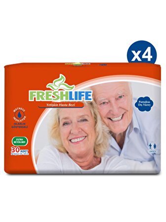 4'lü Freshlife Xlarge Yetişkin Hasta Bezi 30x4 (120 Adet)