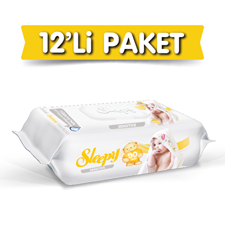 Sleepy Sensitive Islak Havlu 12X90 (1080 Yaprak)