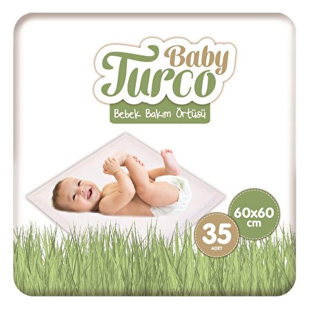 Baby Turco Bebek Bakım Örtüsü 60x60 cm 7x5 35 Adet