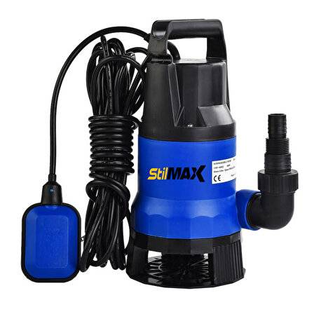 STİLMAX  QSB750 750W  Plastik Gövdeli Kirli Ve Temiz Su Dalgıç Pompa Seti Şamandıralı Otomatik Paket