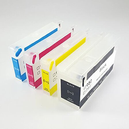 HP 711 Uyumlu Kolay Dolan Kartuş - 4 Renk