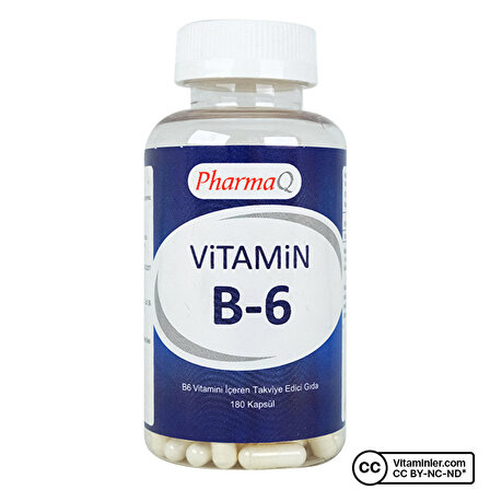 PharmaQ Vitamin B6 180 Kapsül - AROMASIZ