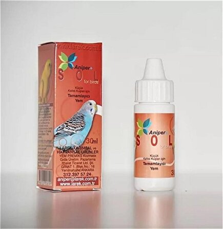 Aniper Sol Kafes Kuşları İçin Aminoasit Vitamin 30 ml