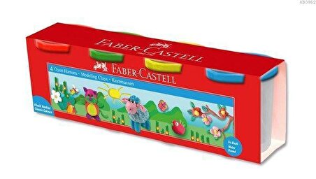 Faber Castell Oyun Hamurları Klasik Renkler 4lü Set 120048