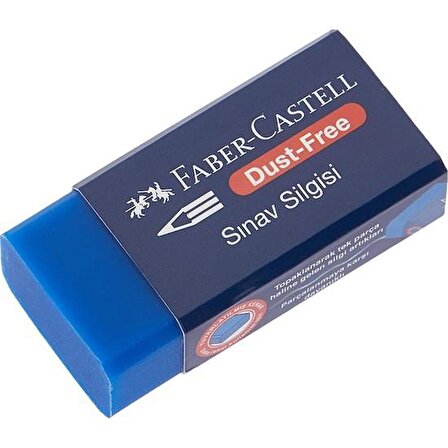 Faber-Castell No:24 Orta Boy Mavi Sınav Silgisi 3 Adet