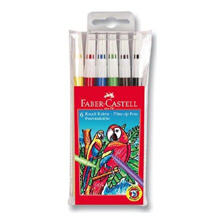Faber-Castell Keçeli Kalem 6 Renk Yıkanabilir 5067155106